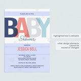 Winter Baby Shower Invitation Template