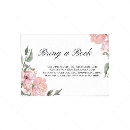Whimsical Bring a Book request card template by LittleSizzle