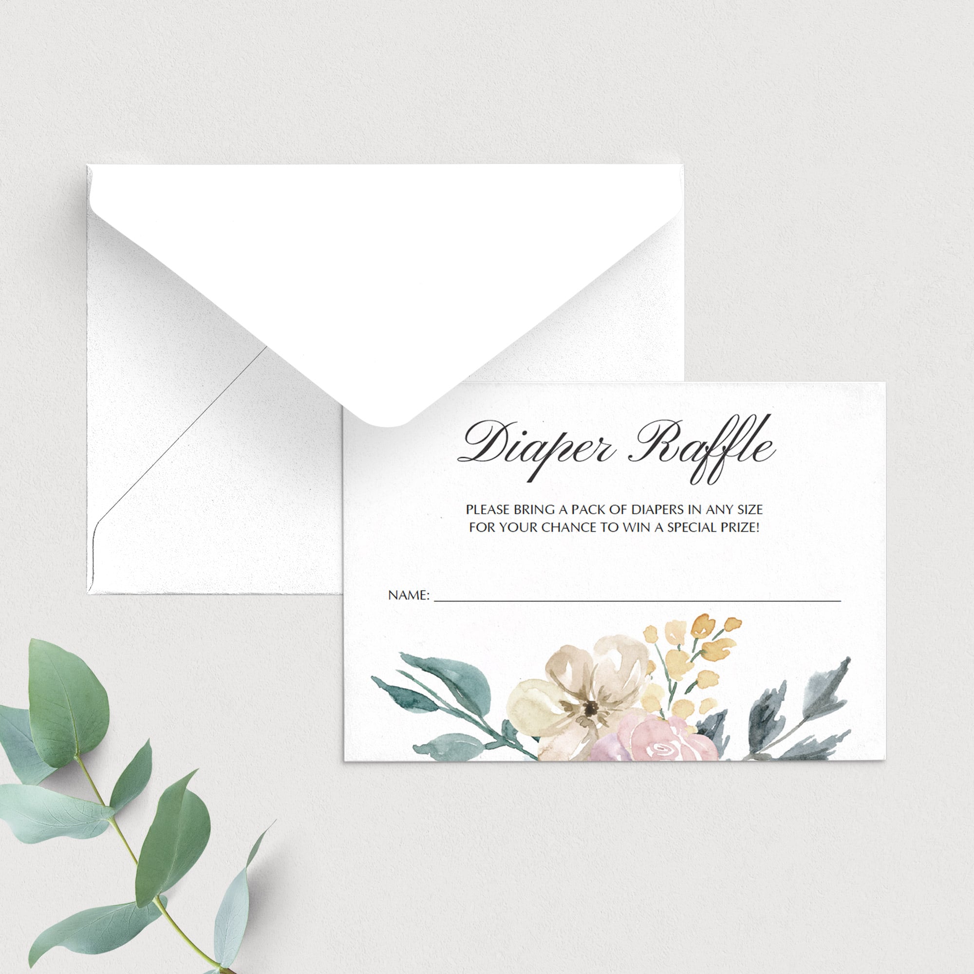 Whimsical Baby Shower Diaper Raffle Ticket by LittleSizzle