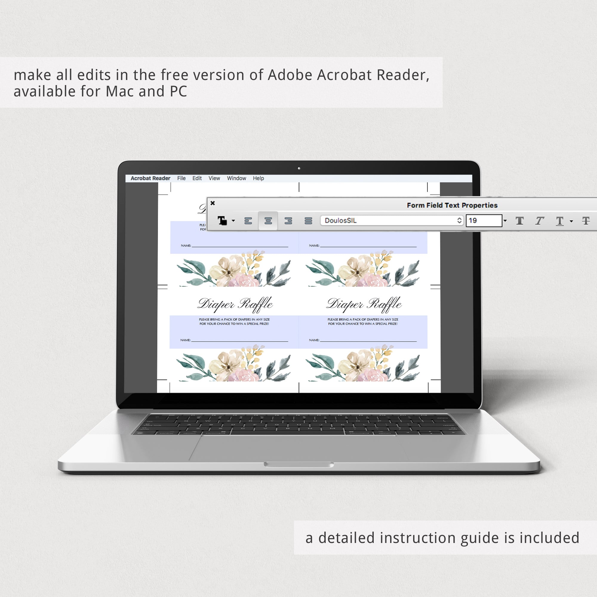 Watercolor whimiscal floral baby shower card by LittleSizzle