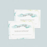 Blue boy babyparty diaper raffle game ticket printable by LittleSizzle