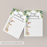 botanical bridal shower game templates