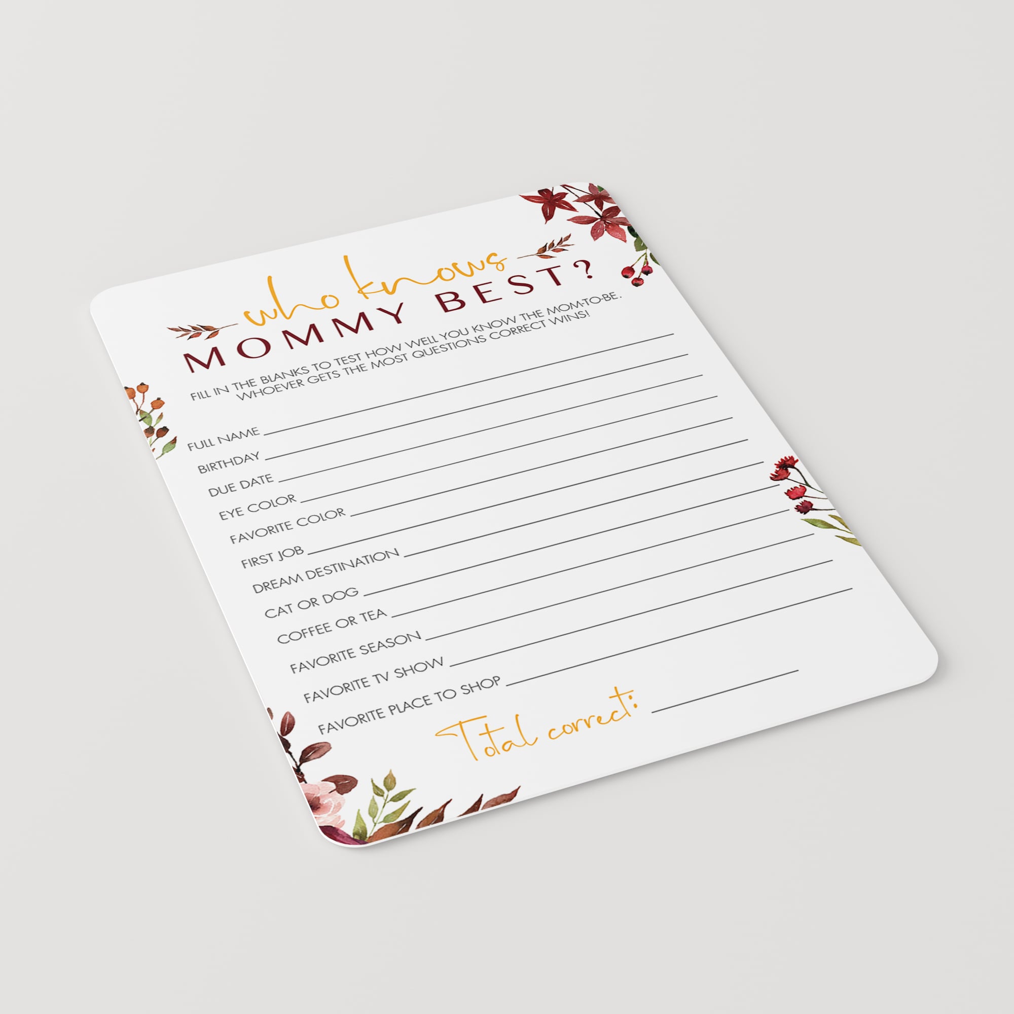 Printable baby shower game the price is right by LittleSizzle