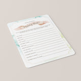 Watercolor Baby Shower Games Package of 4 Printables