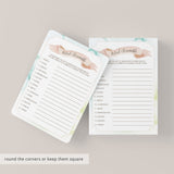 Watercolor Baby Shower Games Package of 4 Printables
