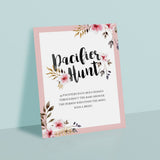 Floral baby shower pacifier hunt game girl decorations by LittleSizzle