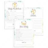 Bunny baby shower activities download PDF by LittleSizzle