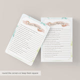 Watercolor Blush Baby Nursery Rhyme Quiz Printable