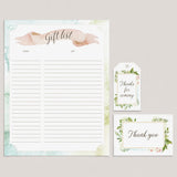 Printable Thank You Tags, Cards and Gift Log by LittleSizzle