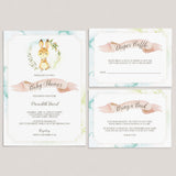 Watercolor Rabbit Baby Shower Invitation Set by LittleSizzle