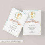 Watercolor Rabbit Baby Shower Invitation Set