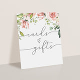 Printable gift table signage watercolor flowers by LittleSizzle