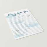 Cloud baby party games printables by LittleSizzle