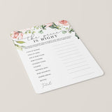 Guess The Price for Baby Products Baby Shower Game Printable & Virtual PDF Template