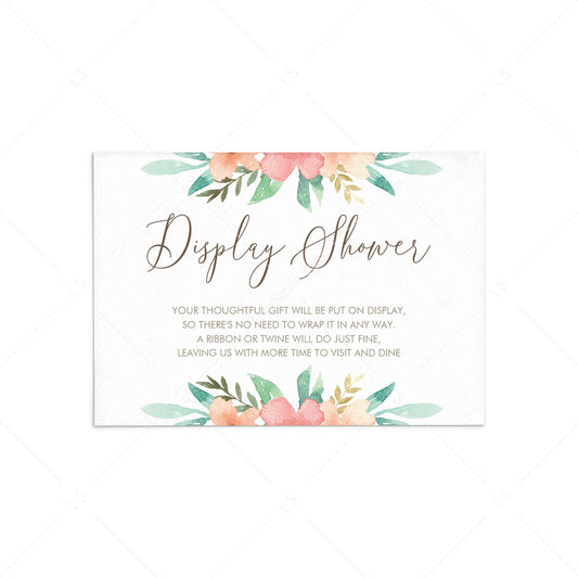 No Gift Wrap Insert Cards Instant Download by Littlesizzle