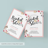 Spring Bridal Shower Invitation Template