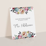 Write your address baby shower sign boho theme by LittleSizzle