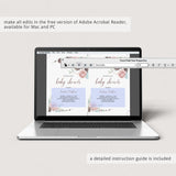 Editable winter baby shower invitation download by LittleSizzle