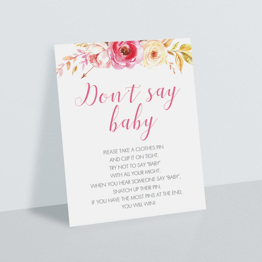 Girl baby sprinkle clothespin game by LittleSizzle