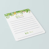 Tropical Leaf Baby Games Printables - Gender Neutral