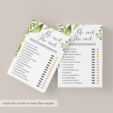 classy bridal shower bride or groom game cards