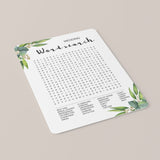 Eucalyptus Wedding Word Search Game Download