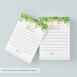 Hawaiian Baby Shower Advice for the Parents-To-Be Printable