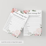 Floral Baby Shower Who Knows Mommy Best Printable