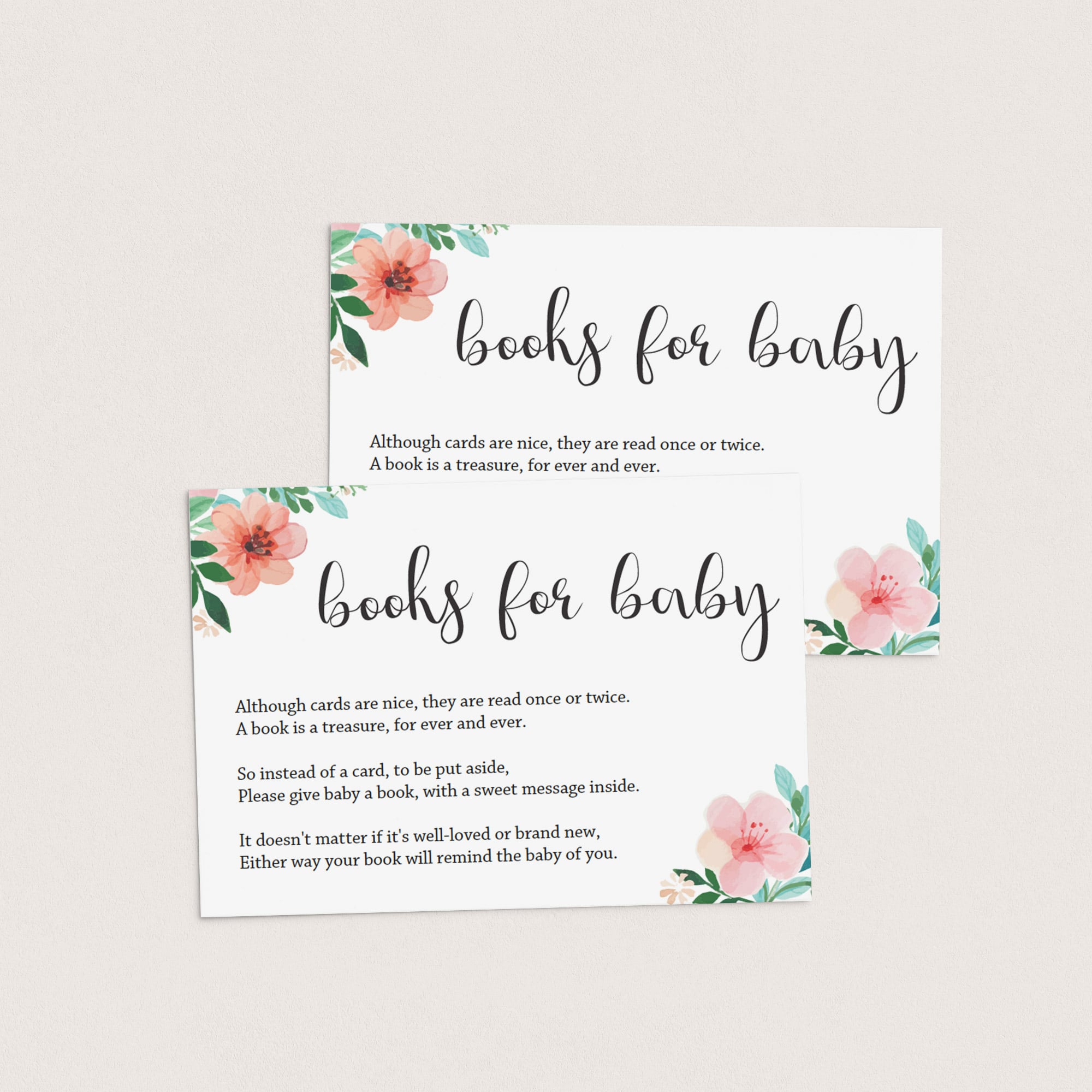 Baby Library Baby Shower Invitation Insert Card by LittleSizzle