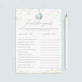 Fall Theme Find The Guest Game Template with Watercolor Pumpkin by LittleSizzle