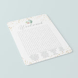 Fall Wedding Shower Word Search Game with Answer Key