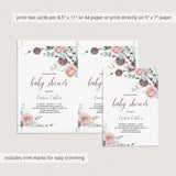 DIY winter floral baby shower ideas by LittleSizzle