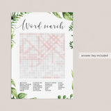 word search game for wedding reception ideas