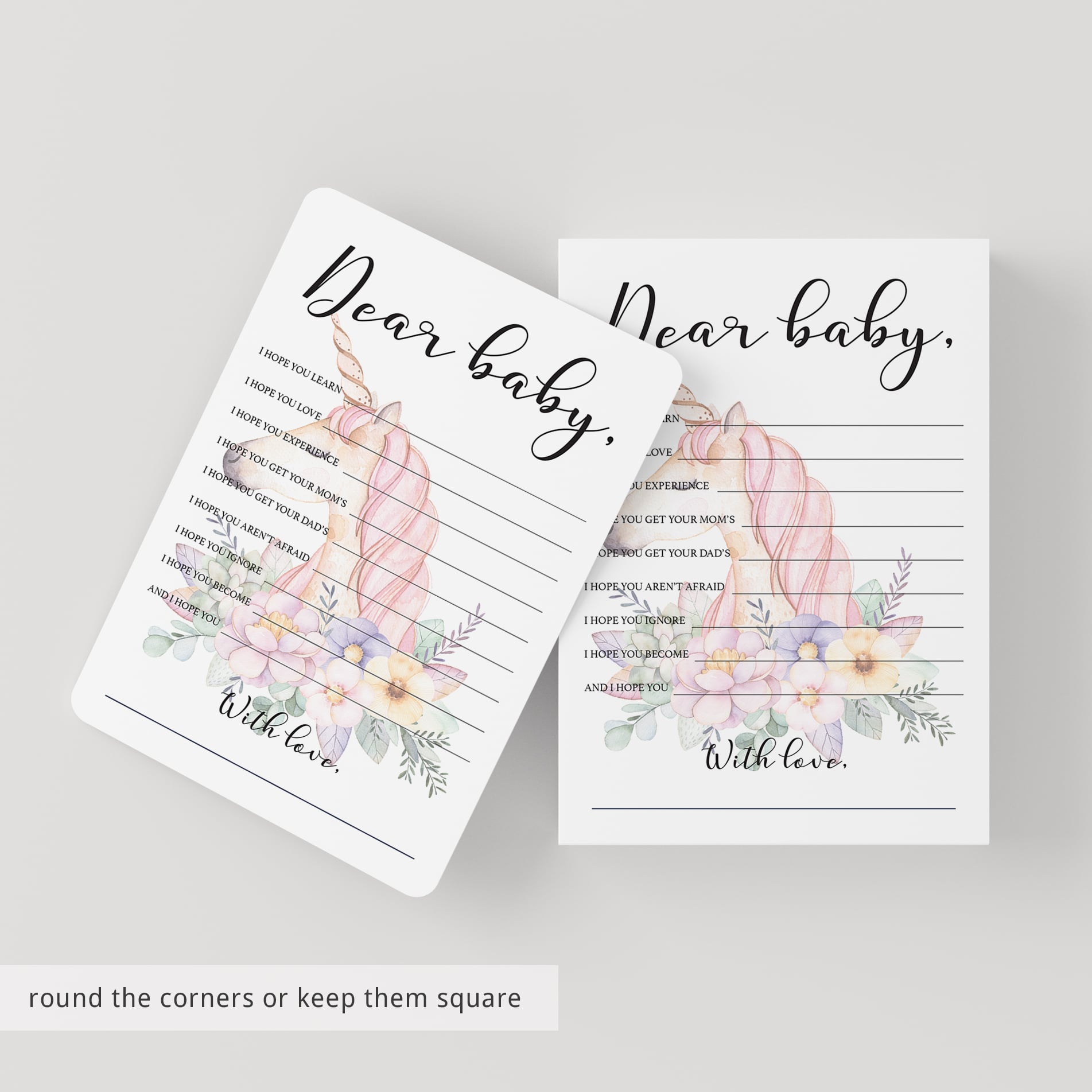 Baby shower printable keepsake for mom to be by LittleSizzle