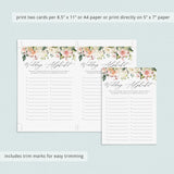Classy Wedding Alphabet Game Printable
