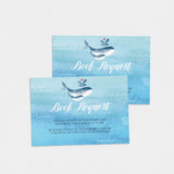 PDF template whale baby shower cards by LittleSizzle