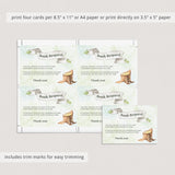 Editable book request cards for winter theme baby shower by LittleSizzle