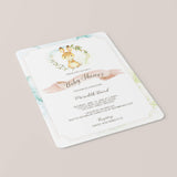 Watercolor Bunny Baby Shower Invitation Template