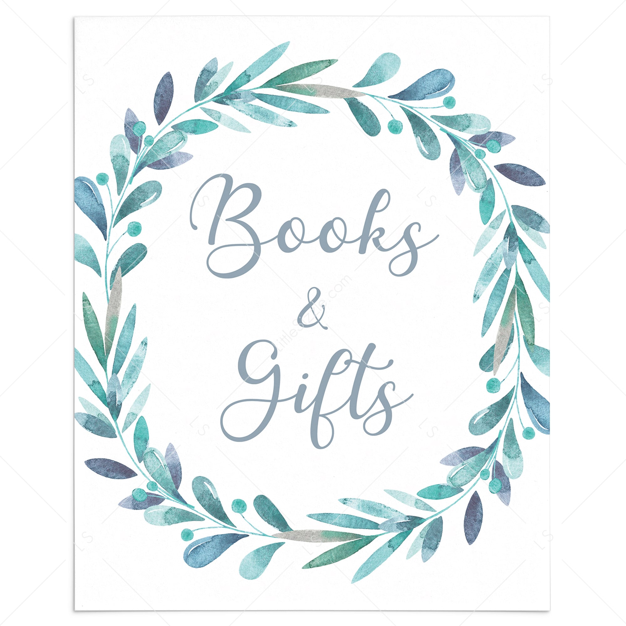 Winter Baby Shower Decorations Books & Gifts Table Sign by LittleSizzle