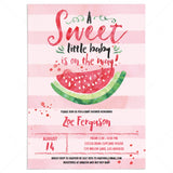 Watermelon baby shower invitation by LittleSizzle