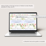 Virtual bridal shower cards editable template by LittleSizzle