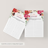 Floral bridal shower memories game by LittleSizzle