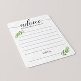 DIY bridal shower advice cards for bride and groom by LittleSizzle