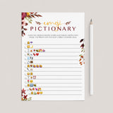 Emojis Bridal Shower Game Printable Burgundy Floral by LittleSizzle
