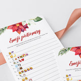 Winter Bridal Shower Emoji Game Printable