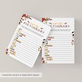 Emojis Bridal Shower Game Printable Burgundy Floral