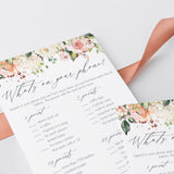 Elegant Bridal Shower Game Whats On Your Phone Printable