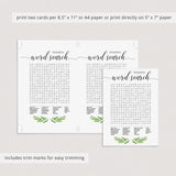 wedding word search for bridal showers