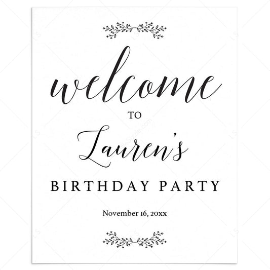 DIY Welcome Sign Template Instant Download by LittleSizzle