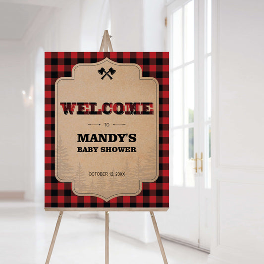 Forest Party Welcome Sign Template by LittleSizzle